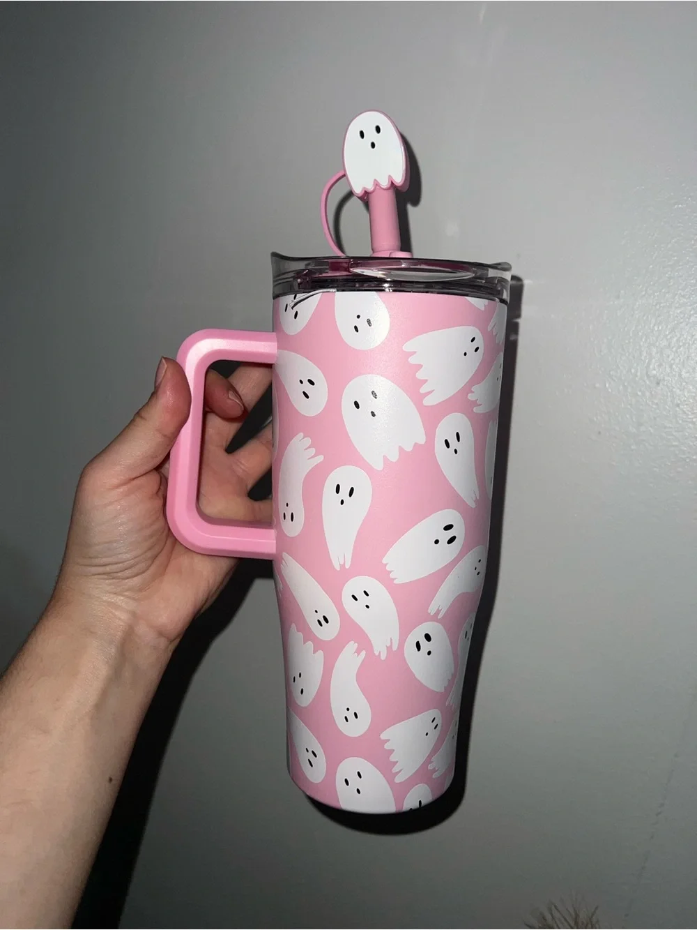 Viral Pink Ghost Tumbler